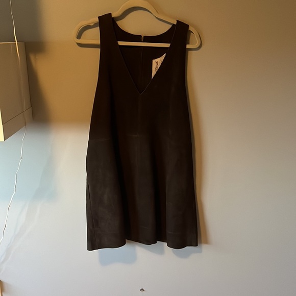 Free People suede jumper tunic size M - Picture 2 of 7